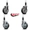 Service Caster 5'' SS Thermoplastic Rubber Wheel Swivel 1-1/8'' Expanding Stem Caster Set 2 Brakes, 4PK SCC-SSEX20S514-TPRB-2-TLB-2-118 - alternate 2